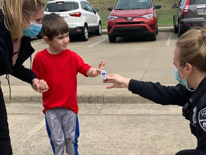 Child with A Police Officer